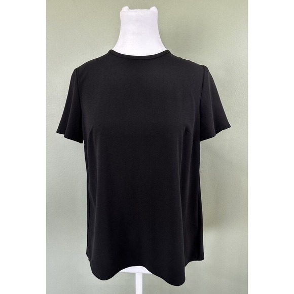 Michael Kors Tops - Michael Kors Blouse Women’s XS Black Zip Back Office Career​​​